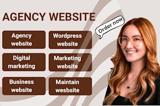 design a digital marketing agency website, wordpress website, business website
