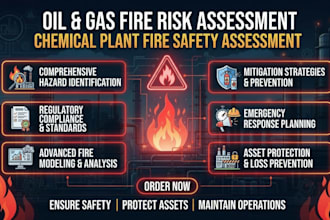 conduct nfpa based oil and gas fire safety assessment and chemical plant audits