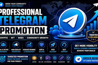 grow your nft, crypto, telegram promotion telegram subscriber nft marketing