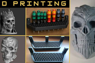 do rapid 3d printing and prototyping in resin, abs, nylon or pla, stl model