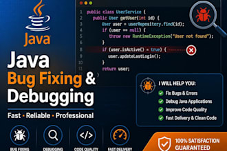 fix bugs and errors in your java code