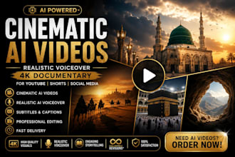 create cinematic ai videos with realistic voiceover