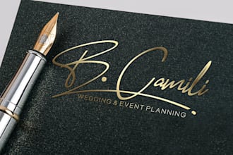 design photography watermark, realtor and notary signature logo