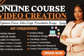 video course online course content ecourse lesson plan ppt   training content