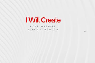 create a simple HTML website