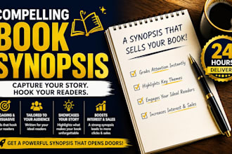write a book synopsis and format your KDP book in 24 hours