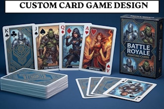 design card game, playing card, game card frame design card box for playing card