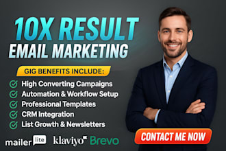 setup brevo crm, mailerlite email newsletter campaign email automation