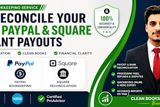 reconcile your stripe, paypal, and square merchant payouts