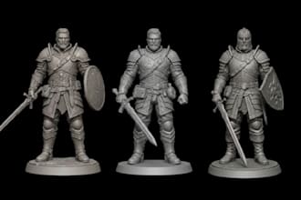 sculpt 3d figurine warhammer 40k 3d miniature tabletops models for 3d printing