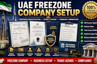 do uae freezone company registration business setup, and registered agent