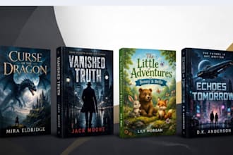 create illustration book cover design fantasy kindle book cover for amazon kpd