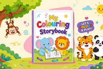 design and create colouring storybooks