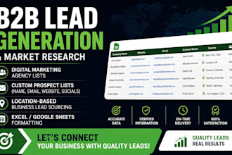build a targeted b2b lead generation and prospect list