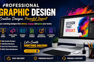 design cvs cards banners social media posts logo websites
