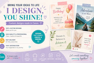 create visual content and photos using canva