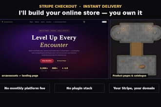 build a fast online store with stripe checkout and instant delivery