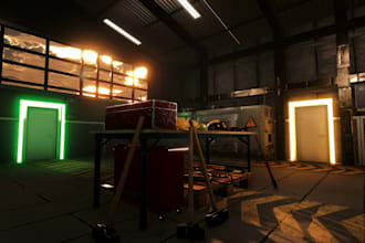 create immersive 3d game environments and level design
