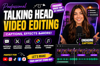 edit talking head videos with captions