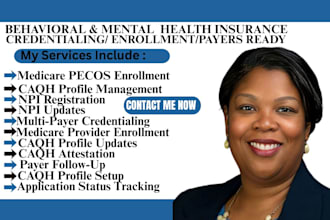 do behavioral health, mental health insurance credentialing for texas, florida
