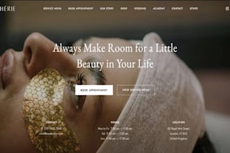 design wix med spa website medical spa botox filler aesthetic clinic website