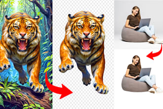 delete background for transparent or white cutout images