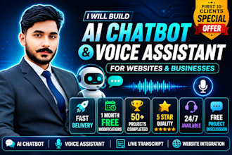 build a custom ai chatbot and real time voice assistant for your website