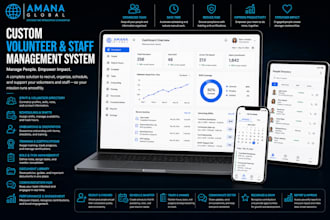 build a custom volunteer management and staff system