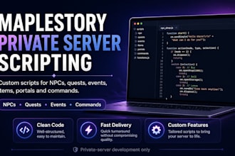 create custom scripts for your maplestory private server