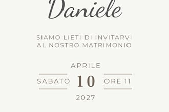 create an elegant and classic wedding invitation