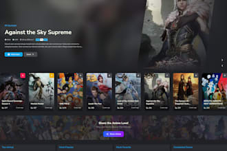 build a professional anime streaming website