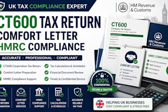 prepare ct600 tax return, comfort letter and hmrc compliance