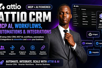 setup attio CRM, mcp ai, workflows, automations, claude code agent, integrations
