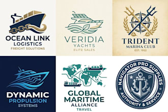 design professional boat, yacht, and ship logo design