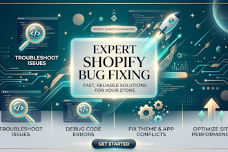fix the shopify bugs and create code