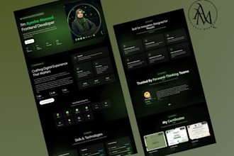 build a modern, responsive personal portfolio website