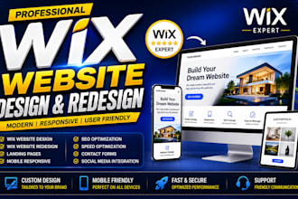 design or redesign a modern wix website