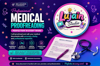 professionally proofread and edit your medical and academic manuscripts