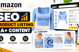 create amazon SEO aplus product listing that increases sales