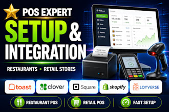 setup toast pos clover pos loyverse pos square pos shopify pos integration