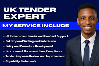 bid uk tender, bid proposal, policy and procedure, capability statement, tender