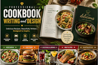 write and design cookbook recipe book cookbook formatting food menu design