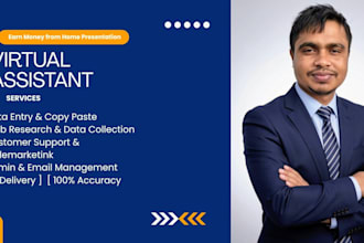 be your virtual assistant for data entry, sales, and customer support