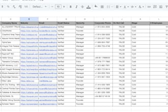 collect emails and phone number for b2b business contacts
