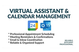 be your executive virtual assistant for calendar management