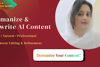 humanize and rewrite ai content for businesses and researchers