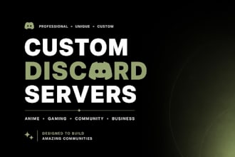 create a custom discord server setup with bots, roles and permissions