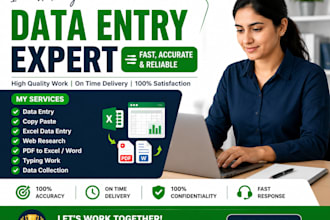 do data entry, copy paste, typing and excel work