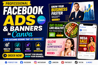 facebook ads and banners in canva
