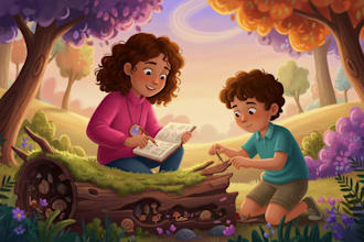 illustrate adorable children storybooks with vibrant custom artwork